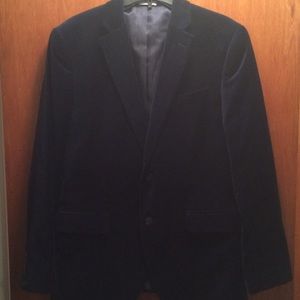 Velvet suit coat